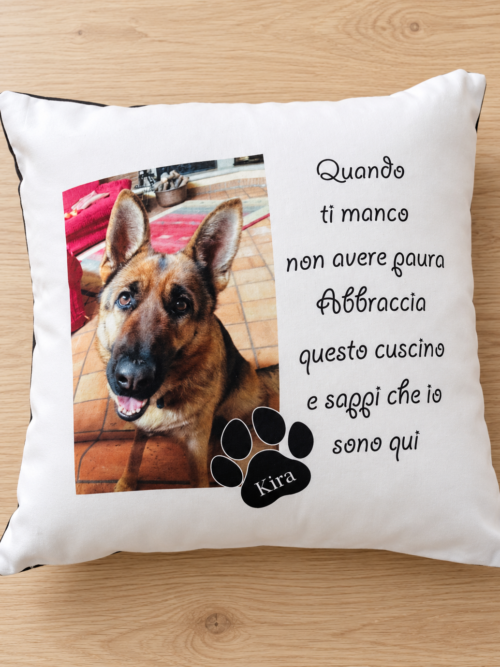 Cuscino personalizzato AMICO A 4 ZAMPE