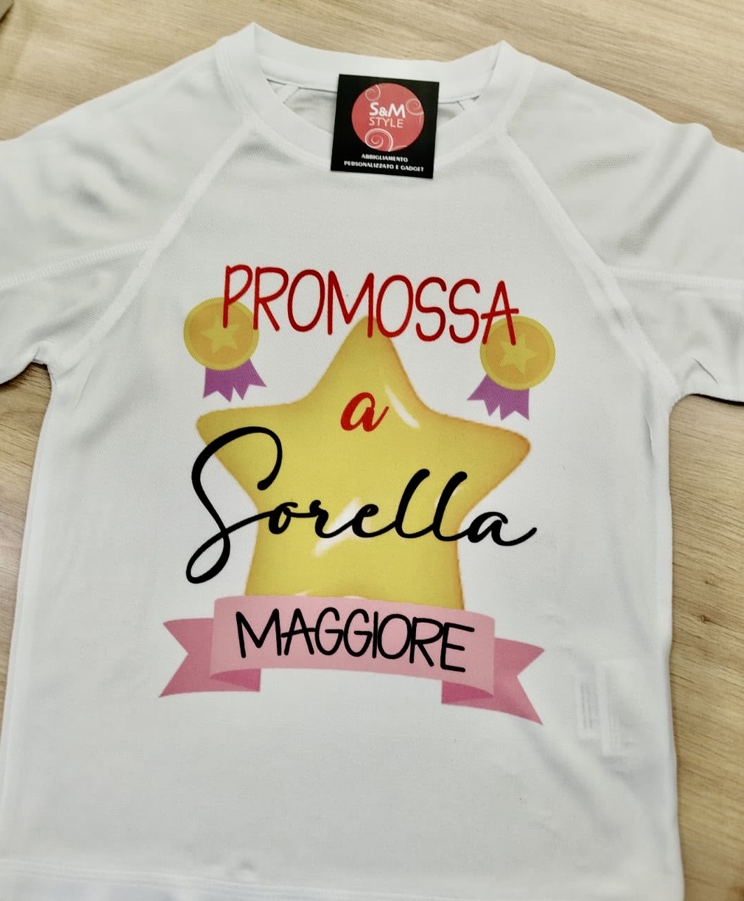 t.shirt Bimbo “promossa/o a sorella/fratello maggiore”