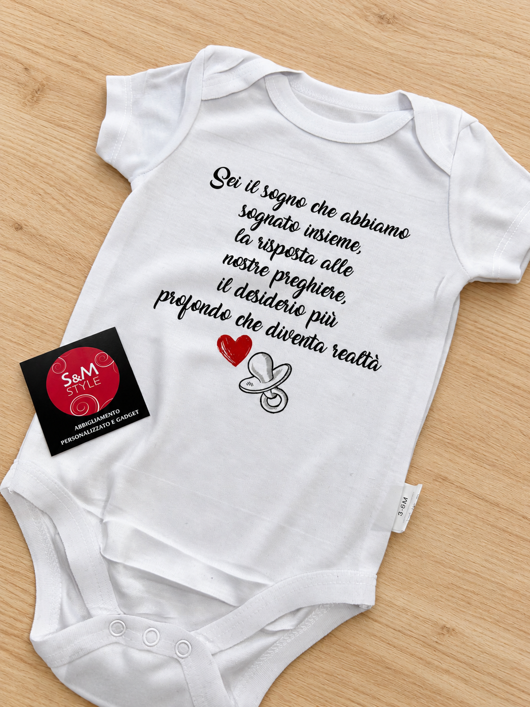 BODY neonato “Sei il sogno che abbiamo sognato insieme…”