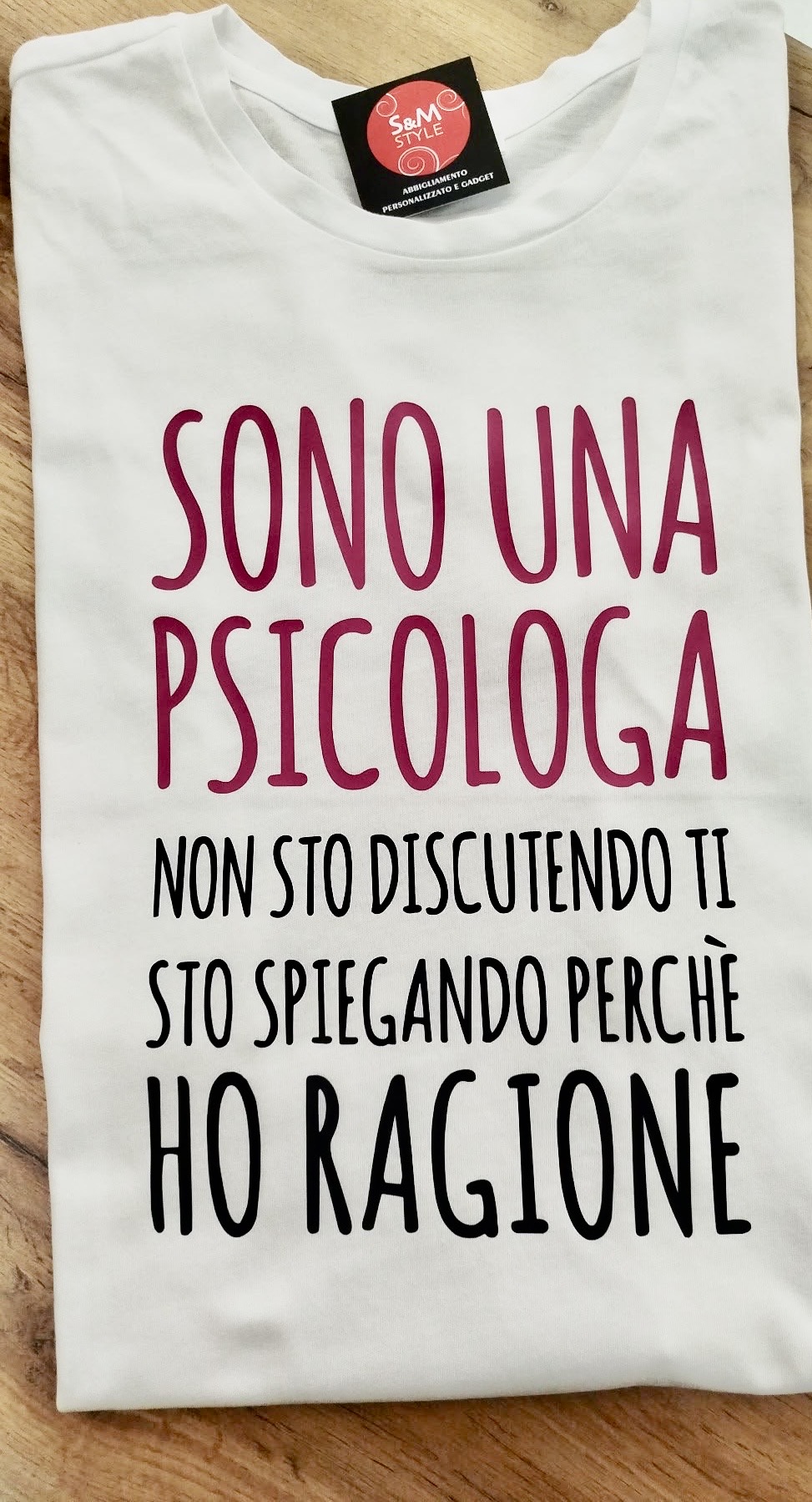 T.shirt “sono una/o psicologa/o…”