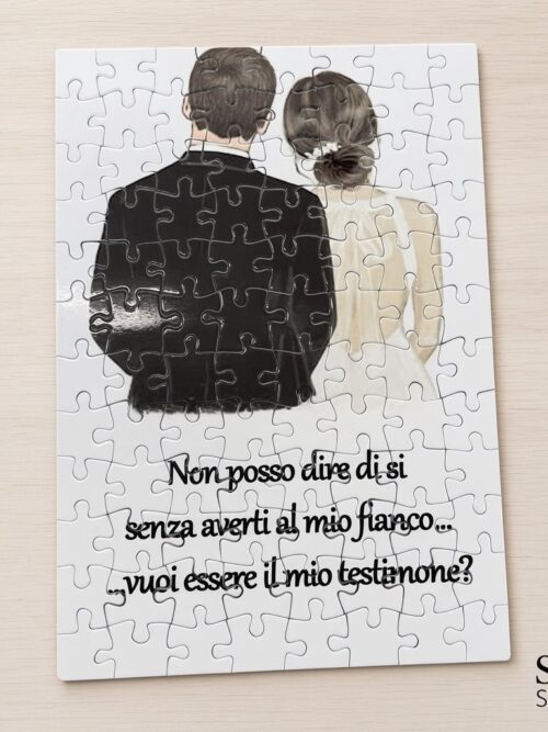 Puzzle “vuoi essere il mio testimone”