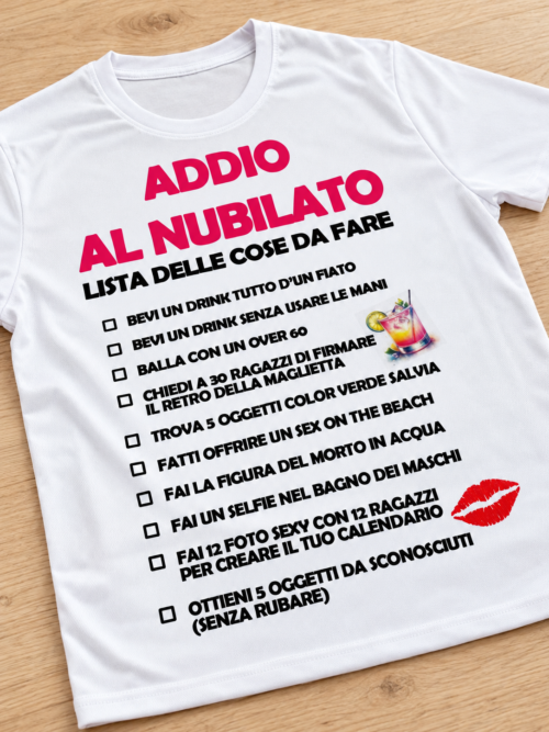 T.shirt SFIDA ADDIO AL NUBILATO