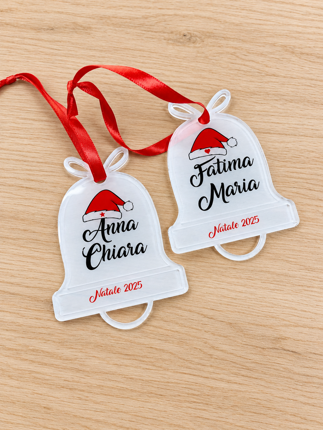 Ornamento in plex campana NATALE