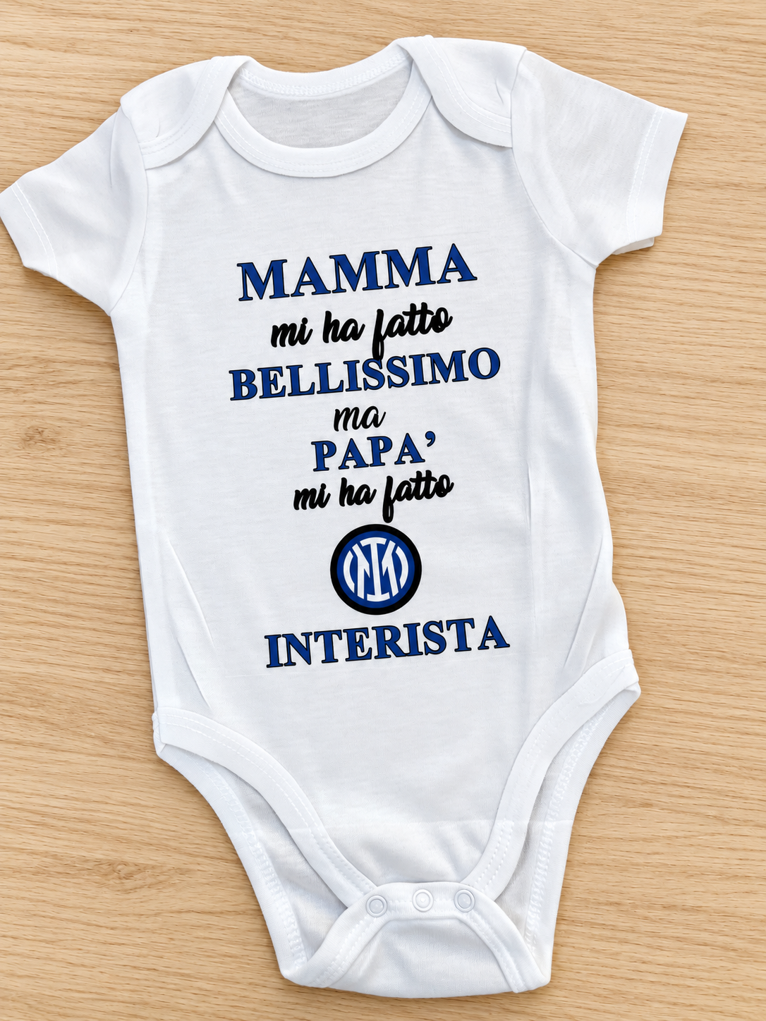 BODY NEONATO “PAPÀ mi ha fatto…scrivi nome della squadra”