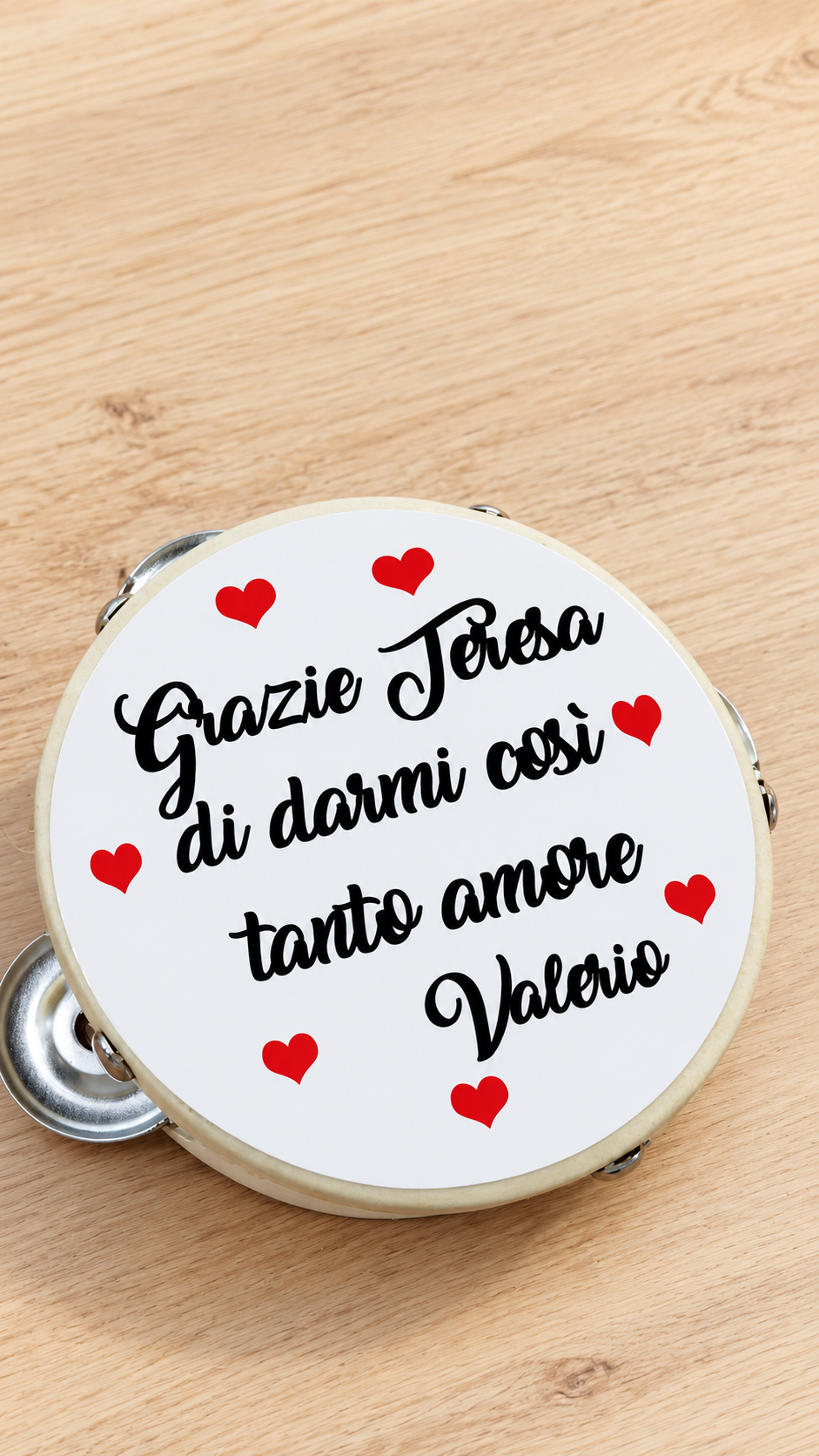 Tamburello GRAZIE DI DARMI COSÌ TANTO AMORE