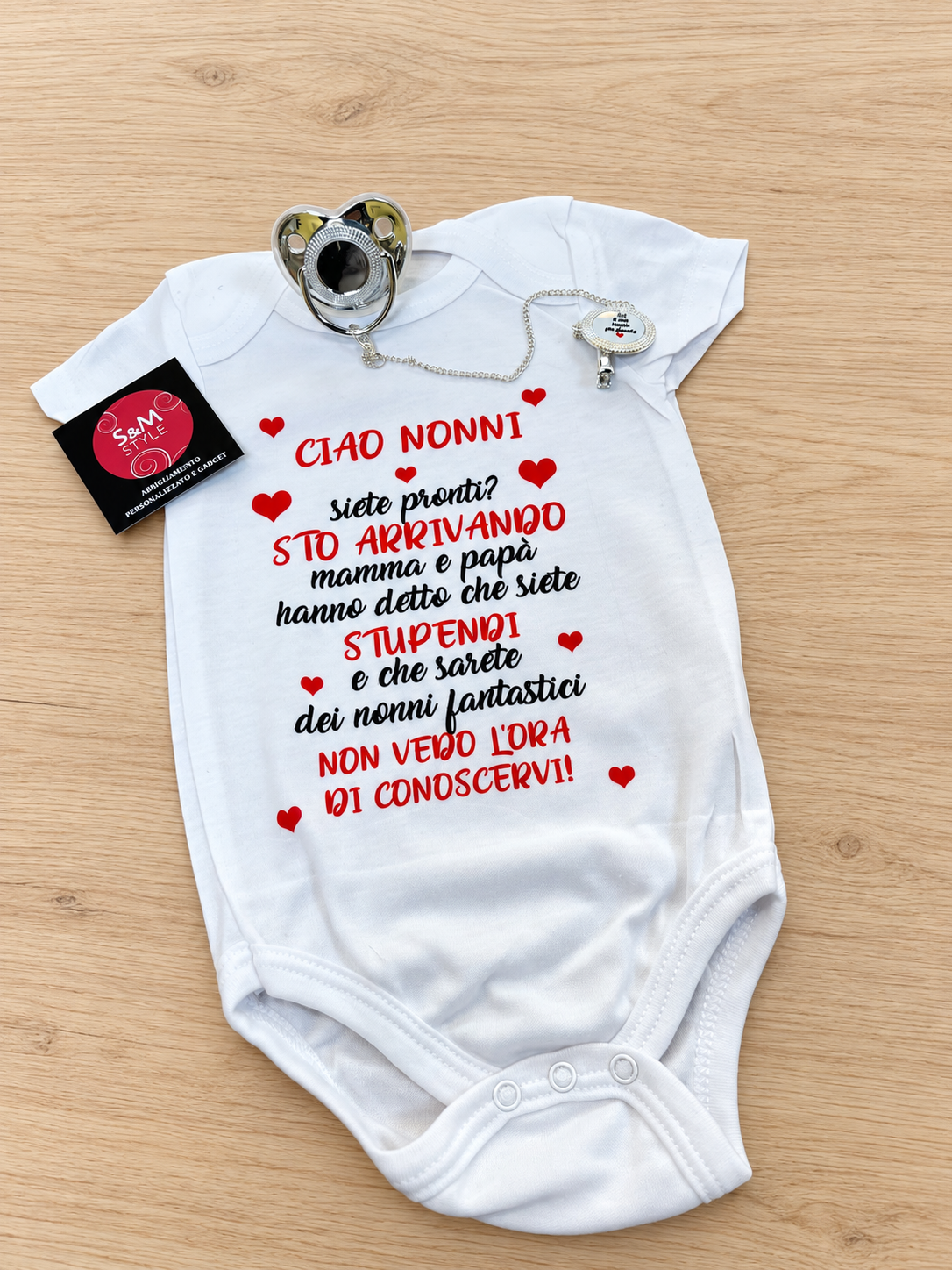BODY neonato DEDICA NONNI/ZII