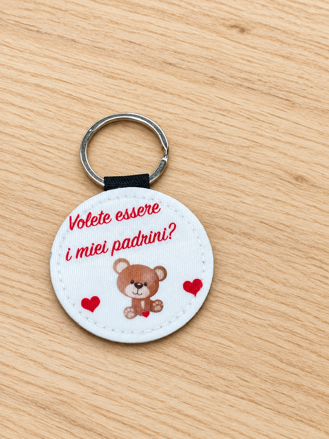 Portachiavi “vuoi essere la mia madrina/ il mio padrino?”