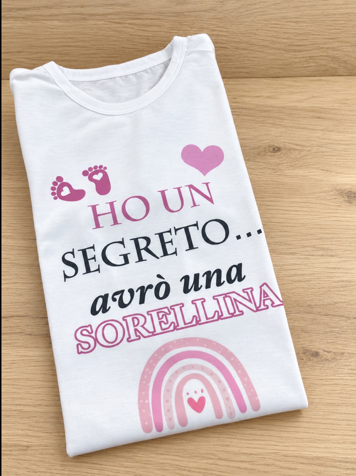 t.shirt Bimbo “avrò una sorellina/fratellino”