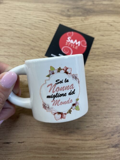 Tazzina in ceramica NONNA/ZIA/MAMMA MIGLIORE DEL MONDO